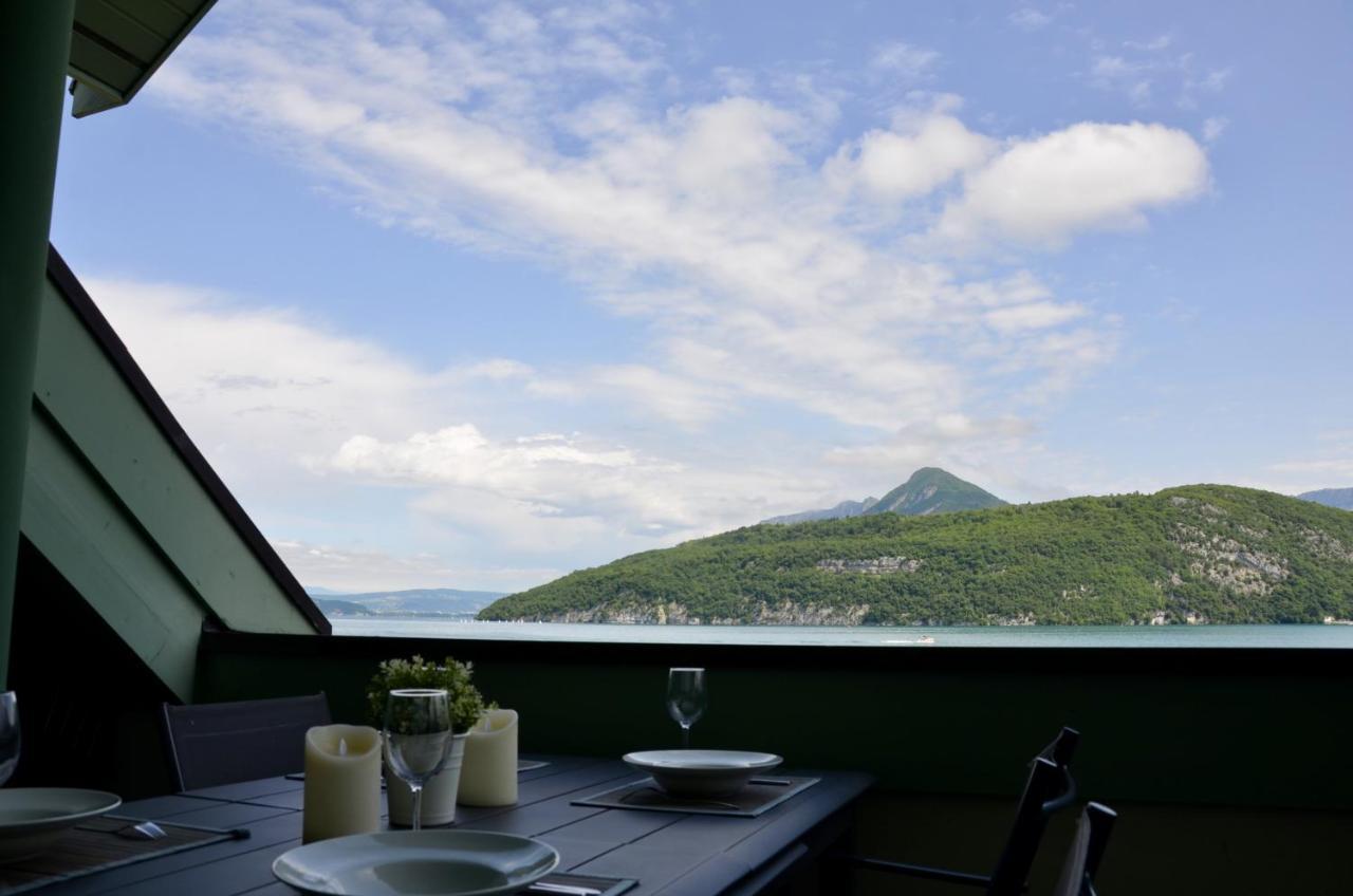 La Terrasse Du Lac Duingt Bagian luar foto